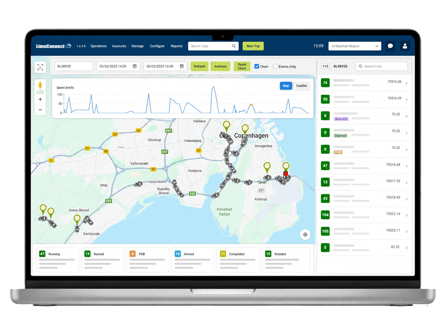 LimoConnect247 affiliate network management interface